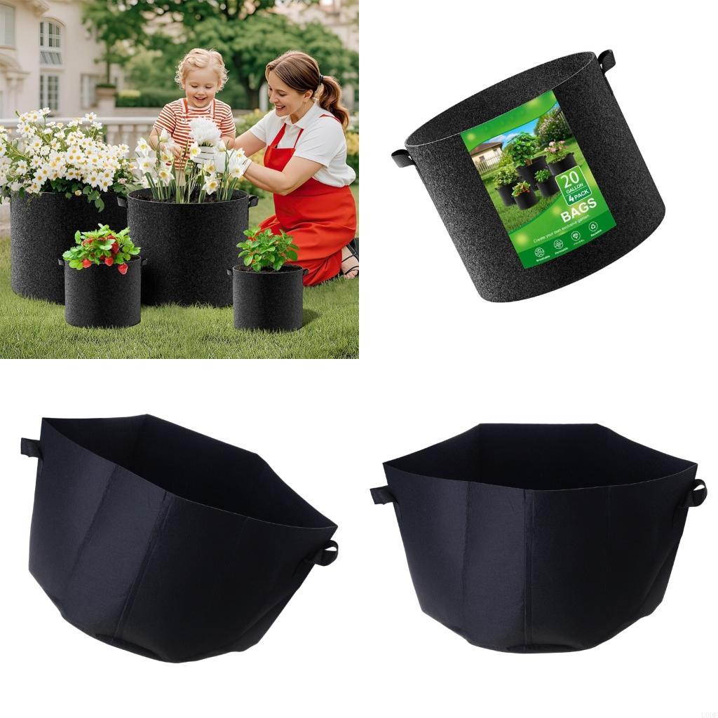 Grow Bags - Premium stoffen plantenzakken Verdikte materialen Tuinpotten