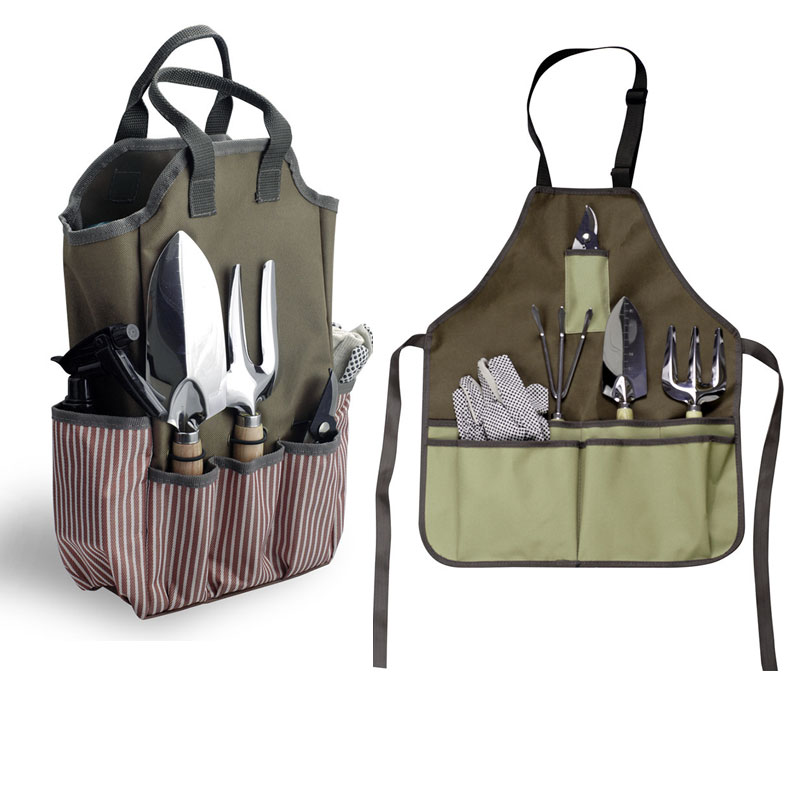 Gardening Tools Organizer - Tuin gereedschapset 12-delig, heavy-duty, roestvrij staal,