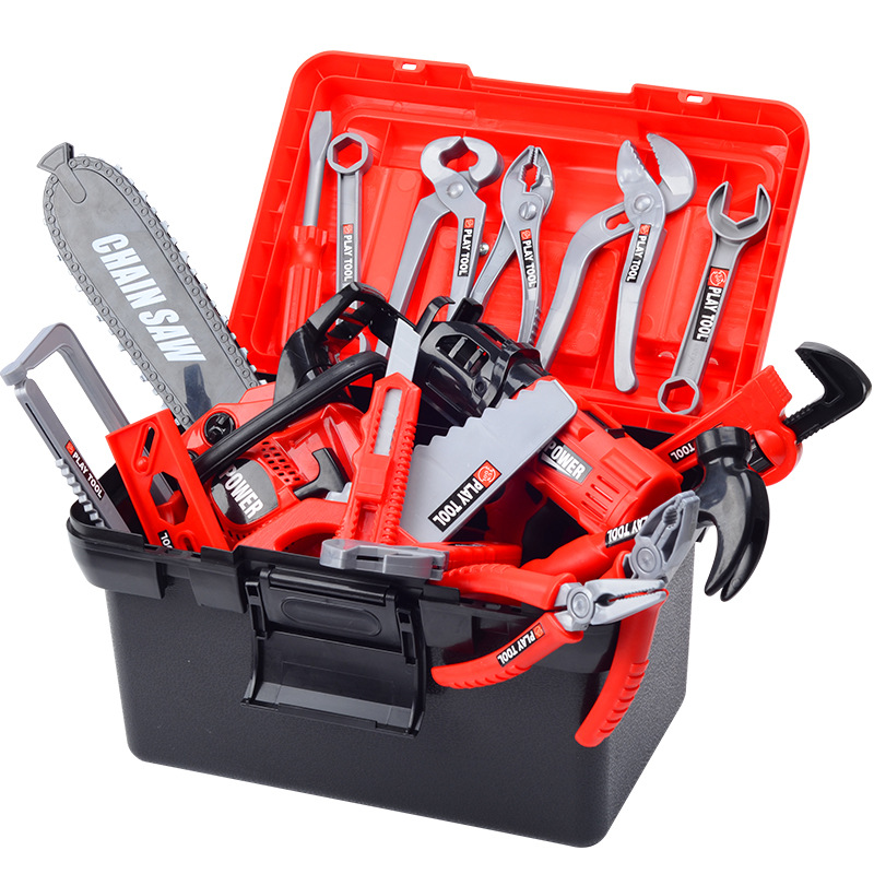 Gardening Tools For Kids - Kindergereedschapset, speelgoedboormachine, schroevendraaier, gereedschapskist, rollenspel bouwset,