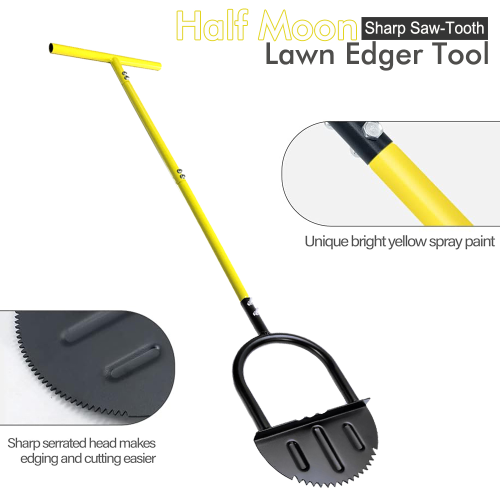 Gardening Tools Long - Halvemaanvormige gazonafwerker met lange steel –
