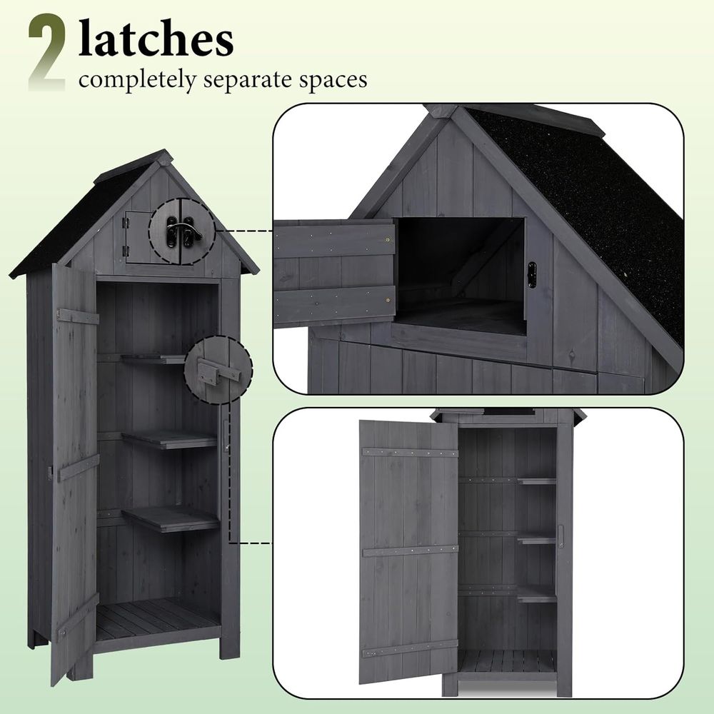 Houten berging voor buiten, tu - Gardening Tools Organizer recensie en prijs