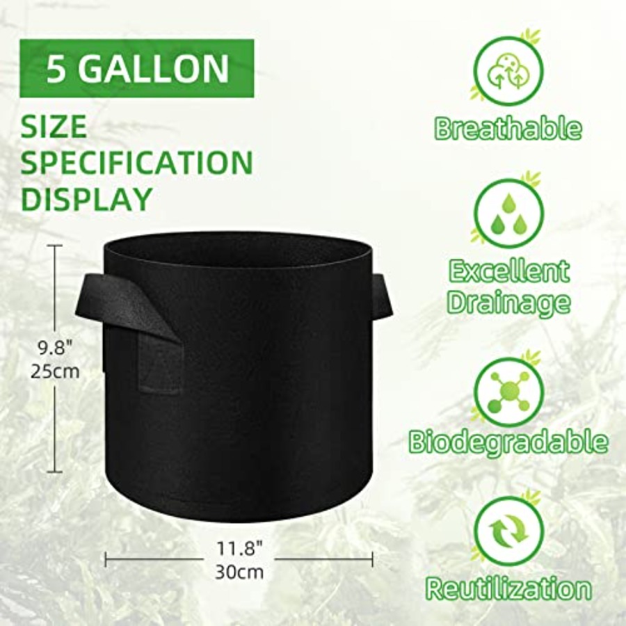 100-pack 5 gallon kweekzakken  - Grow Bags recensie en prijs