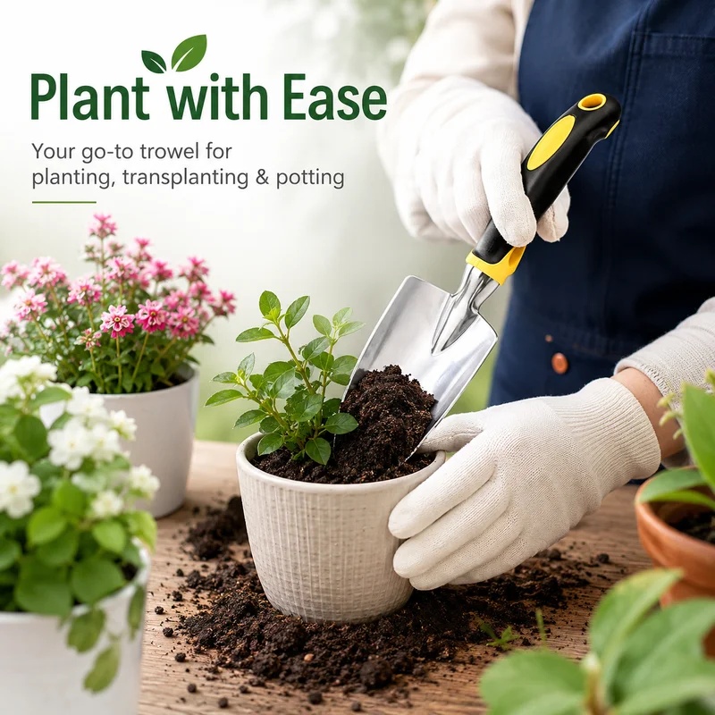 Roestvrijstalen tuinschep met  - Gardening Tools Trowel recensie en prijs