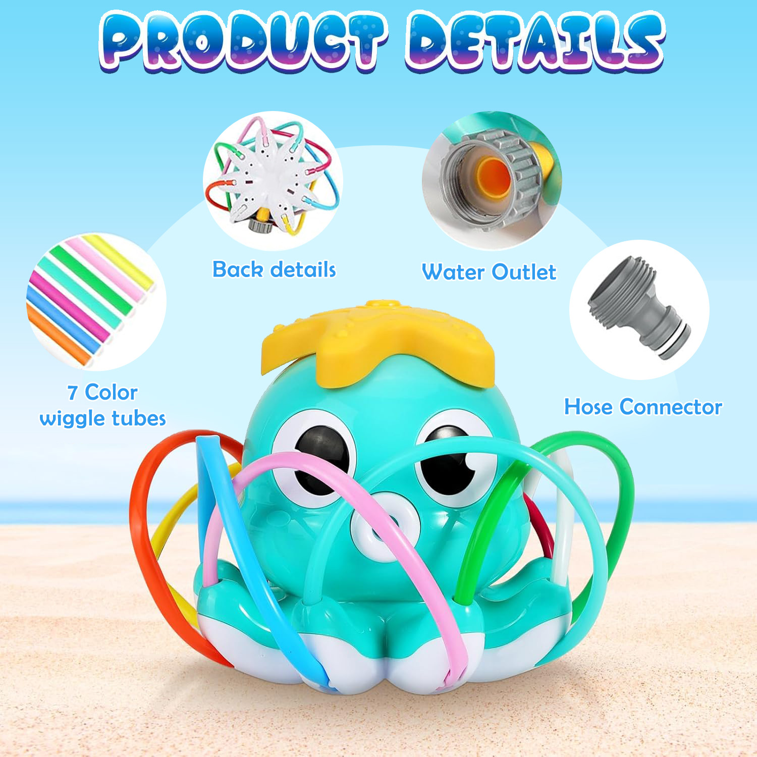 Octopus Sprinkler Waternevel B - Gardening Tools For Kids recensie en prijs