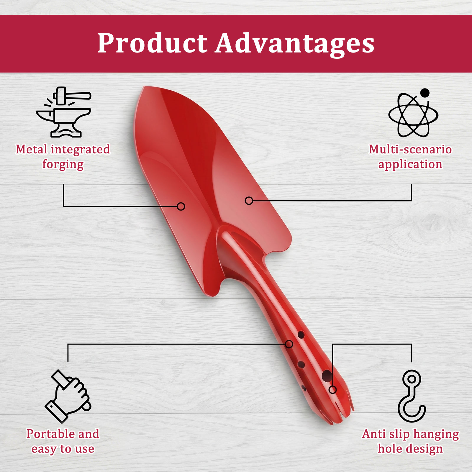 Tuinschepje Roestbestendig met - Gardening Tools Trowel recensie en prijs