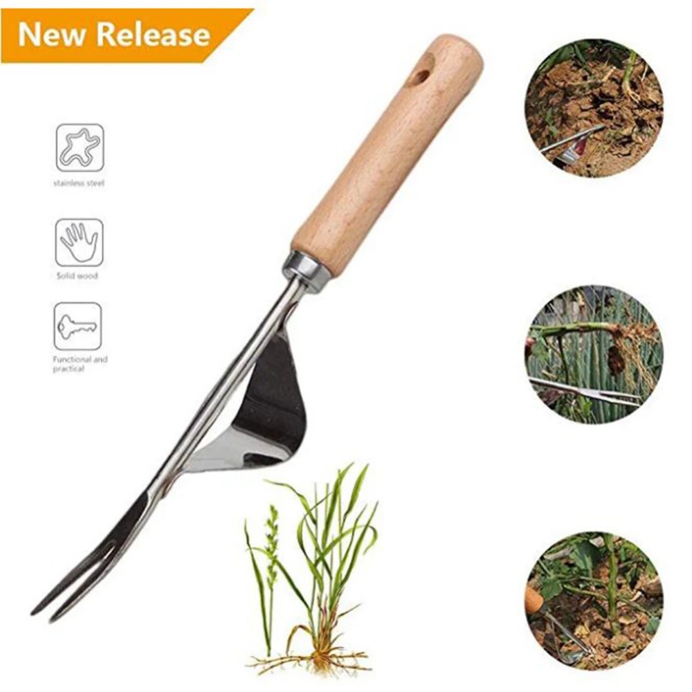 1 Stuks Hout Handvat Roestvrij - Gardening Tools To Remove Weeds recensie en prijs