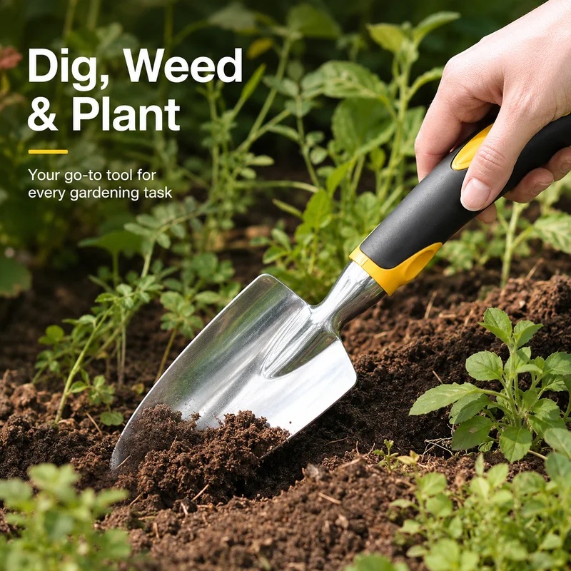 Robuuste roestvrijstalen handt - Gardening Tools Trowel recensie en prijs